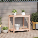 Potting Table with Shelf 82.5x50x75 cm Solid Wood Douglas - Side View