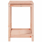 Potting Table with Shelf 82.5x50x75 cm Solid Wood Douglas - Rear View