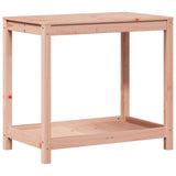 Potting Table with Shelf 82.5x50x75 cm Solid Wood Douglas - Close-Up Angle