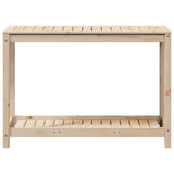 Potting Table with Shelf 108x50x75 cm Solid Wood Pine - 45-Degree Angle