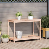Potting Table with Shelf 108x50x75 cm Solid Wood Douglas - Side View