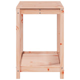 Potting Table with Shelf 108x50x75 cm Solid Wood Douglas - Rear View