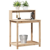 Potting Table with Shelves 82.5x50x109.5 cm Solid Wood Pine - Top-Down View