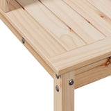 Potting Table with Shelves 108x50x109.5 cm Solid Wood Pine - Low Angle
