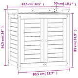Potting Table with Shelves 82.5x50x86.5 cm Solid Wood Pine - Extra Image