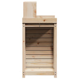Potting Table with Shelves 82.5x50x109.5 cm Solid Wood Pine - Rear View