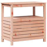 Potting Table with Shelves 82.5x45x81 cm Solid Wood Douglas - Close-Up Angle