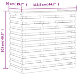Outdoor Bar Table 113.5x50x103 cm Solid Wood Pine - Extra Image