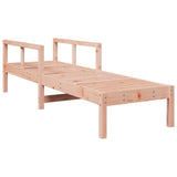 Sun Lounger 199.5x62x55 cm Solid Wood Douglas - Front View