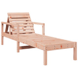 Sun Lounger 199.5x62x55 cm Solid Wood Douglas - Close-Up Angle
