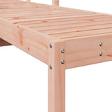 Sun Lounger 199.5x62x55 cm Solid Wood Douglas - Low Angle