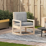 Garden Chair 57.5x63x76 cm Solid Wood Pine - Side View