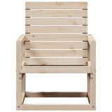 Garden Chair 57.5x63x76 cm Solid Wood Pine - Top-Down View