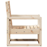 3 Piece Garden Lounge Set Solid Wood Pine - 45-Degree Angle