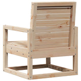 3 Piece Garden Lounge Set Solid Wood Pine - Rear View