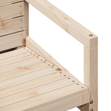 3 Piece Garden Lounge Set Solid Wood Pine - Close-Up Angle