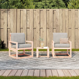 3 Piece Garden Lounge Set Solid Wood Douglas - Side View