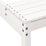 Picnic Table White 110x134x75 cm Solid Wood Pine - Close-Up Angle