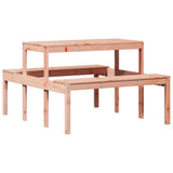 Picnic Table 110x134x75 cm Solid Wood Douglas - Front View