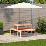 Picnic Table 110x134x75 cm Solid Wood Douglas - Side View