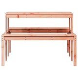 Picnic Table 110x134x75 cm Solid Wood Douglas - Top-Down View