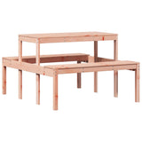 Picnic Table 110x134x75 cm Solid Wood Douglas - Rear View