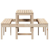 Picnic Table 160x134x75 cm Solid Wood Pine - 45-Degree Angle