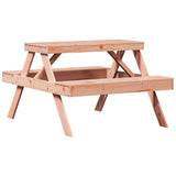 Picnic Table 105x134x75 cm Solid Wood Douglas - Front View