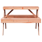 Picnic Table 105x134x75 cm Solid Wood Douglas - Top-Down View