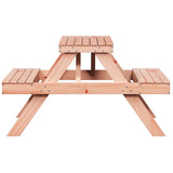 Picnic Table 105x134x75 cm Solid Wood Douglas - 45-Degree Angle