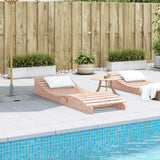 Sun Lounger 205x60x31.5 cm Solid Wood Douglas - Side View