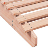 Sun Lounger 205x60x31.5 cm Solid Wood Douglas - Close-Up Angle
