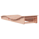 Sun Lounger 205x70x31.5 cm Solid Wood Douglas - Rear View