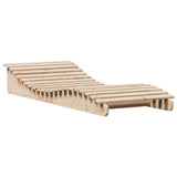Sun Lounger 205x80x31.5 cm Solid Wood Pine - Front View