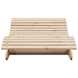 Sun Lounger 205x80x31.5 cm Solid Wood Pine - Top-Down View