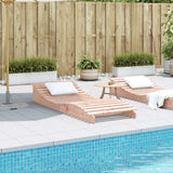 Sun Lounger 205x80x31.5 cm Solid Wood Douglas - Side View