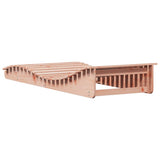 Sun Lounger 205x80x31.5 cm Solid Wood Douglas - Rear View