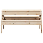 Picnic Table with Sandpit for Kids Solid Wood Pine