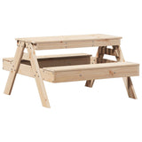 Picnic Table for Kids 88x97x52 cm Solid Wood Pine - Front View