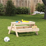 Picnic Table for Kids 88x97x52 cm Solid Wood Pine - Side View