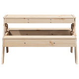 Picnic Table for Kids 88x97x52 cm Solid Wood Pine - Top-Down View