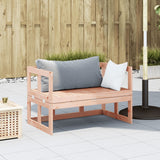 Garden Sofa Bench Extendable Solid Wood Douglas - Side View