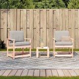 3 Piece Garden Lounge Set Solid Wood Douglas - Side View