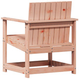 3 Piece Garden Lounge Set Solid Wood Douglas - Rear View