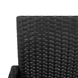 Garden Bar Stools 2 pcs Black Poly Rattan - Extra Image