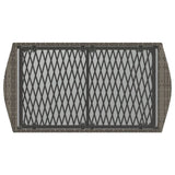 4 Piece Garden Sofa Set with Cushions Grey Poly Rattan - Extra Image