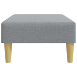 Footstool Light Grey 77x55x31 cm Fabric - 45-Degree Angle