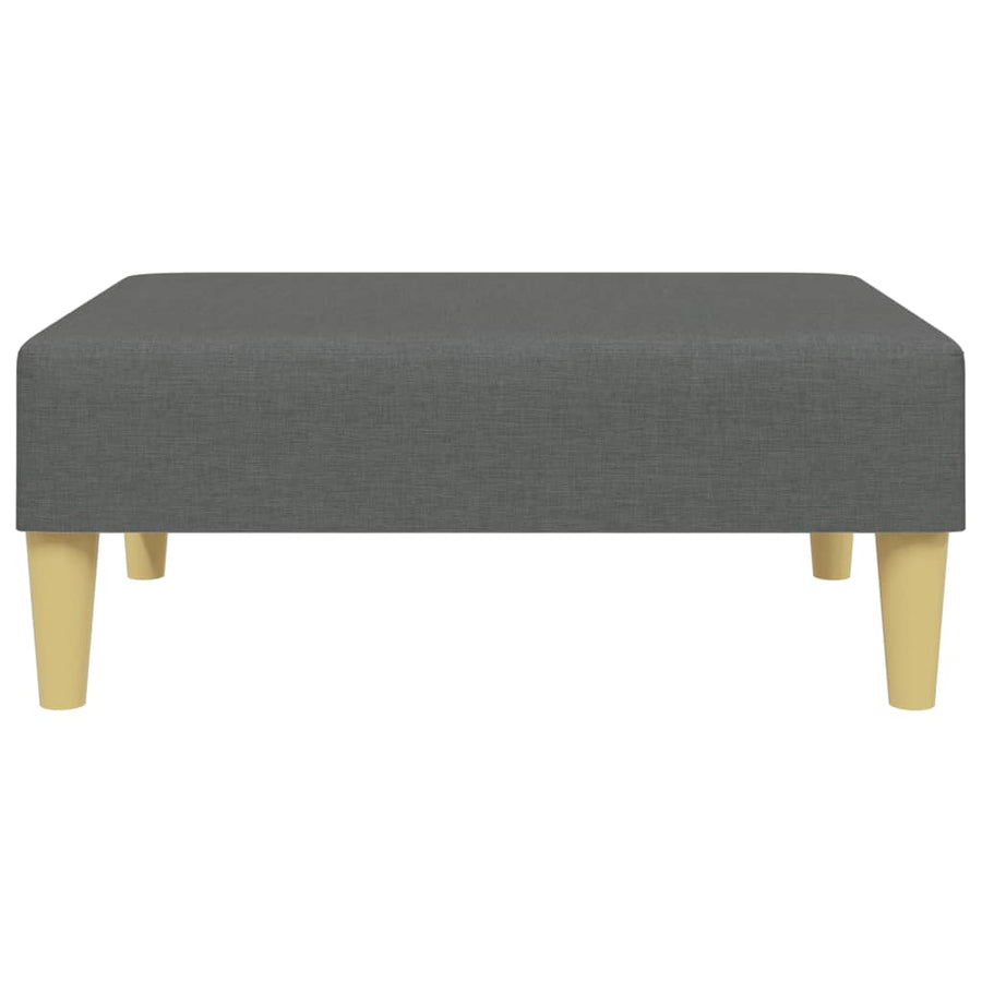 Footstool Dark Grey 77x55x31 cm Fabric