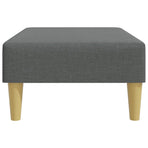 Footstool Dark Grey 77x55x31 cm Fabric