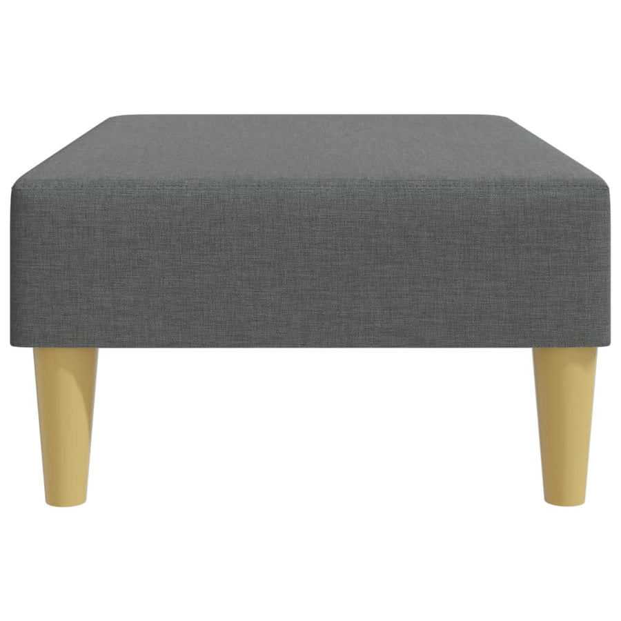 Footstool Dark Grey 77x55x31 cm Fabric